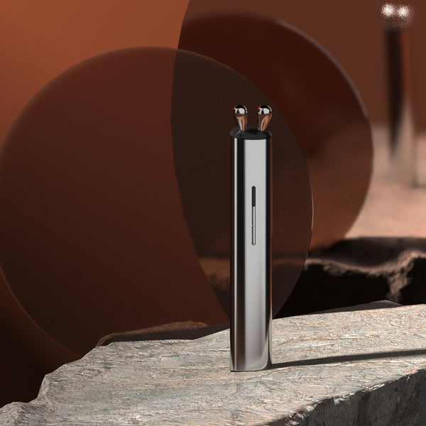 Dual-Head Eye Massager - Red Light & EMS Microcurrent Device for Dark Circles, Puffiness, and Wrinkles